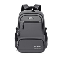 Nouveau sac à dos de loisirs uni, grande capacité, sac d'école, résistant à l'usure, imperméable, sac pour ordinateur