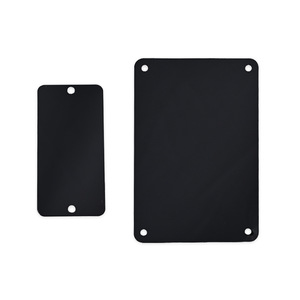 Plaque signalétique en aluminium Hironobu, plaque métallique noire et bleue pour produits électroniques et appareils électriques, signes de sécurité estampillés - Product Image 3