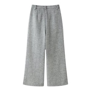 Ensemble Blazer et Pantalon <span class=keywords><strong>Femme</strong></span> Personnalisé 2026, Motif Chevrons, Coupe Décontractée, Costume en Laine <span class=keywords><strong>pour</strong></span> le Bureau et les Soirées, Ensembles 2 Pièces en Laine OEM/ODM - Product Image 5
