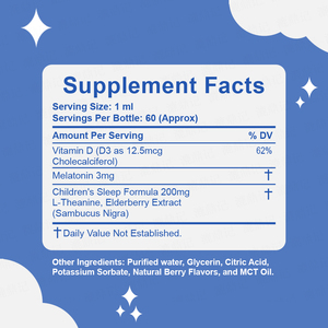 Vitamina D (D3 <span class=keywords><strong>como</strong></span> colecalciferol de 12.5mcg) al por mayor para OEM, proporciona <span class=keywords><strong>un</strong></span> sueño reparador, gotas de Sleep Berry para niños - Product Image 2