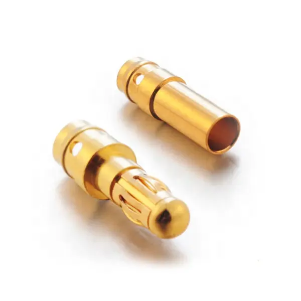 Hoge Precisie Gold Plating Koperen Pin Elektrische Connector 4Mm En 3Mm Banaan Plug M3 Draad Pcb Mount Schroef lock