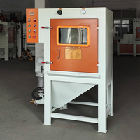 Machine de sablage humide automatique sans poussière, type panier rotatif, équipement de sablage à l'eau