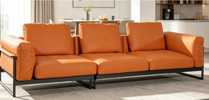 Chicheng JE209 #   Canapé gonflable Chesterfield moderne en similicuir PU, trois places, pieds en bois massif, rangement, design écologique, <span class=keywords><strong>hôtel</strong></span> - Product Image 6