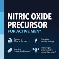 Capsules de L-Arginine, précurseur d'oxyde nitrique avec L-Citrulline, booster d'acides aminés, spécialement conçu pour les compléments alimentaires pour la santé masculine