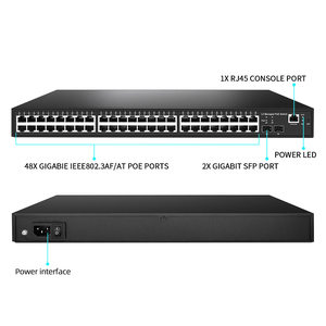 Switches PoE Gigabit L2 gérés 48 ports avec 2 ports SFP 1G pour CCTV 800W - Product Image 4
