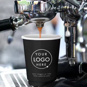 8Oz 12Oz 16Oz 20Oz Biodégradable Jetable Café Ethiopie Carton Simple Paroi Double Paroi Café Gobelet En Papier Avec Couvercle - Product Image 1