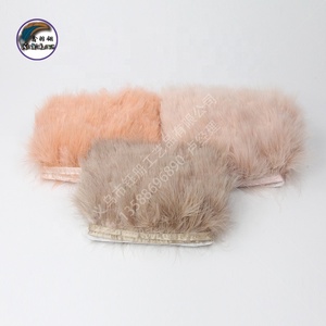 Bán buôn xinyuling thương hiệu 3.15-4.33 inch (8-11 cm) nhiều màu gà tây lông rìa TRIM kích thước nhỏ Fluffy trang trí nhuộm - Product Image 1