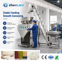 Élévateur à godets entièrement automatique, Convoyeur vertical, Monte-charge en acier inoxydable de qualité alimentaire, Remplissage de poudres et granulés, Haute efficacité