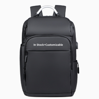 Sac à dos professionnel personnalisable en stock, imperméable, pour ordinateur portable, OEM ODM, grande capacité, pour affaires, voyages et école