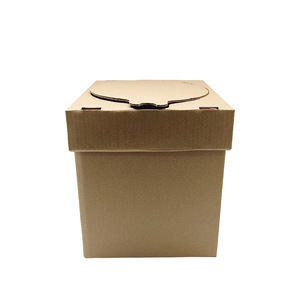 Toilette portable pliable pour extérieur, camping d'urgence, couleur kaki EM-20345 - Product Image 4