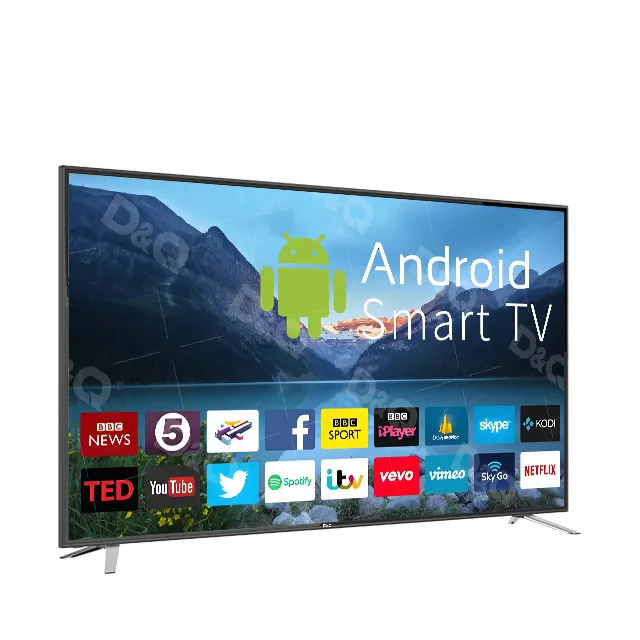 DQ grande schermo Uhd 75 ad alta definizione Smart Android televisione 75 pollici visione Video led tv