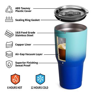 Vaso Térmico Personalizable al por Mayor de 20oz 30oz de Doble Pared de Acero Inoxidable para Café y <span class=keywords><strong>Vino</strong></span> con Pajita y Logotipo Personalizado - Product Image 4