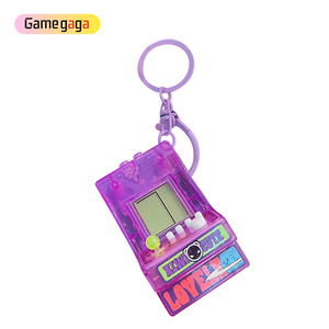 Portachiavi X Cute Mini Arcade Game Machine, console di gioco retrò portatile <span class=keywords><strong>Tetris</strong></span>, ciondolo trasparente per borsa, regalo per bambini - Product Image 3