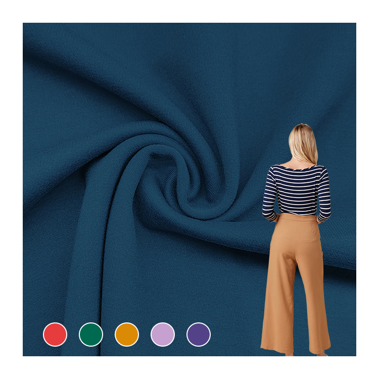 Custom Colors Rayon/Nylon Fabric NR Roma Material, Premium Weight Knit Rayon Nylon 60S Roma Fabric/