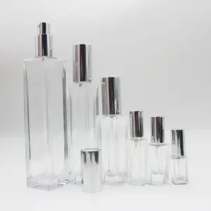 5ml 6ml 10ml 30ml 50ml 100ml Wholesale Square Shaped Glass Perfume Bottle 100ml 50ml 30ml 10ml At Best Price MPB-020C