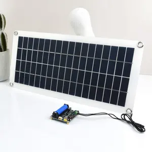 Sortie 5V 18V 10W panneau photovoltaïque panneau de production d'énergie panneau solaire en silicium polycristallin semi-flexible portable extérieur