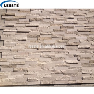 Phổ Biến Đá Tự Nhiên Trắng Gỗ Đá Cẩm Thạch Văn Hóa Đá Ngăn Xếp Đá Tường Ốp Gạch - Product Image 6