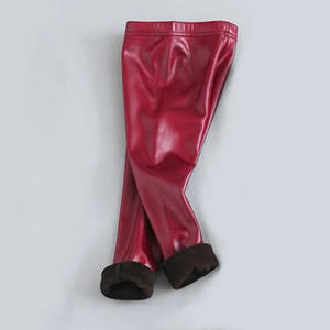 <span class=keywords><strong>Legging</strong></span> d'hiver en similicuir PU pour filles, collants doublés en <span class=keywords><strong>polaire</strong></span> épaisse - Product Image 6