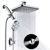 Meilleure vente transfrontalière : Ensemble de douche complet multifonctionnel en acier inoxydable avec douchette à main et douchette suspendue