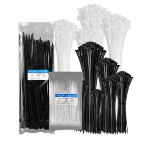 200mm 250mm 300mm 350mm 380mm 400mm OEM factory self-locking nylon PA66 black cables tie cable zip tie