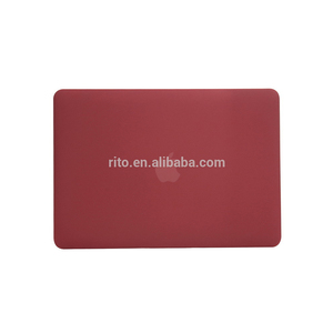 Vỏ Cao Su Chống Thấm Nước Cho <span class=keywords><strong>Macbook</strong></span> <span class=keywords><strong>Air</strong></span>, Vỏ Cứng Cho <span class=keywords><strong>MacBook</strong></span> <span class=keywords><strong>Air</strong></span>, Màu Đỏ Rượu Vang Mới - Product Image 2