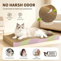 Planche à gratter pour chat, lot de 2, griffoir réversible pour chat, grand modèle