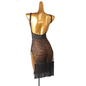 Ottlq304 esame artistico professionale gonna da <span class=keywords><strong>ballo</strong></span> latino abito con nappe per adulti Rumba Chacha gonna da <span class=keywords><strong>ballo</strong></span> abito da competizione - Product Image 2