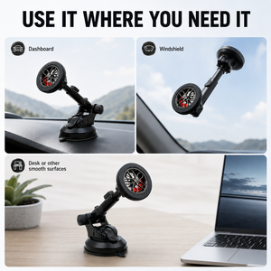 Support de téléphone magnétique en alliage d'aluminium durable pour voiture, ornement de volant de course, support extensible multi-angle stable à 360 degrés - Product Image 6