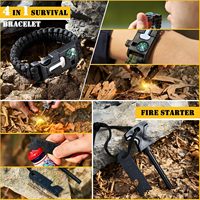 Trousse de premiers secours de survie, 99 pièces, équipement de survie professionnel, grand sac à dos de randonnée avec équipement d'urgence, aventure en plein air
