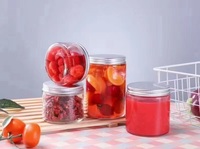 Pots de sauce contenants de stockage d'aliments ronds pot en verre emballage récipient de crème glacée pots en verre alimentaires en vrac commerciaux