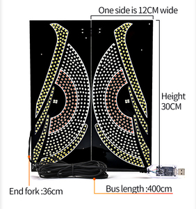 KEBOSIED Autocollants dynamiques <span class=keywords><strong>pour</strong></span> voitures Écrans d'affichage à <span class=keywords><strong>LED</strong></span> Feux en verre avant et arrière <span class=keywords><strong>pour</strong></span> camions et voitures - Product Image 5