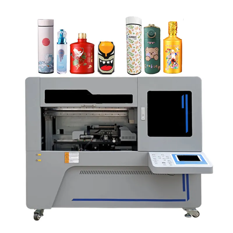 Best Selling Travel Cup Print Glass Bottle Printing Machine Rotary Digital Tumbler Water Bottle Printer Cylinder Uv Printer