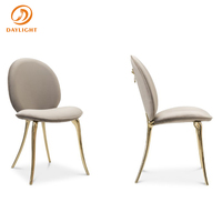 Lot de chaises de salle à manger design moderne chromé, dossier haut, en velours vert, pour extérieur, salle à manger, 21 pièces, 2022