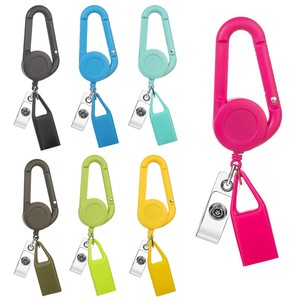 Porte-clés coloré RTS avec briquet, clip de ceinture, boucle d'escalade rétractable, en plastique ABS, créatif, portable, rétractable, porte-badge <span class=keywords><strong>YoYo</strong></span> - Product Image 1
