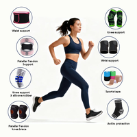 Sangle de soutien de tendon rotulien en néoprène femmes hommes genouillère pour le soulagement de la douleur au genou, soutien stabilisateur de genou pour la récupération des blessures