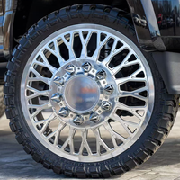Jantes forgées doubles arrière pour pick-up, personnalisées, polies noires, 20, 22, 24, 26, 28, 30 pouces, 8*165.1, 8x200, 10x225, 10*285.75, 10x225