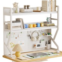 Organisateur de bureau multifonctionnel simple en fer forgé, étagère multi-niveaux, panneau perforé de rangement pour bureau d'étudiant et ordinateur, en métal