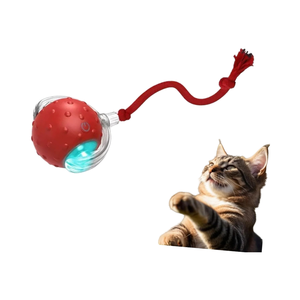 Jouet pour chat d'intérieur de 3e génération : Balle à corde élastique interactive et mobile, activée par le mouvement, pour stimuler les chatons las. - Product Image 1