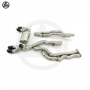 מערכת פליטה אחורית (Catback) מנירוסטה CSZ עם שסתום Valvetronic עבור ב.מ.וו S55 M2 קומפטישן F87 M2C 3.0T עם שלט רחוק - Product Image 4