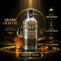 Recharge d'huile parfumée concentrée à 100 % sans alcool pour diffuseur industriel Oud Arabe, longue durée, compatible CVC, marque privée