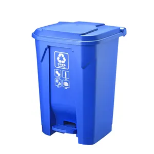 LXD-30U dustbin China online selling 30 liter pedal rectangular plastic dustbin