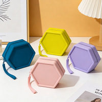 Nouvel Organisateur Hexagonal en Silicone Transfrontalier, Simplicité Urbaine, Grande Capacité, Portable, Durable, Sac de Rangement en Silicone Étanche