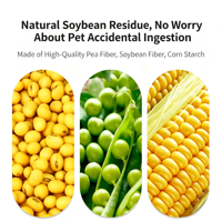 Litière pour chat au tofu biodégradable, écologique, sans poussière, à agglomération rapide, haute absorption, contrôle efficace des odeurs, ne colle pas au fond, facile d'utilisation