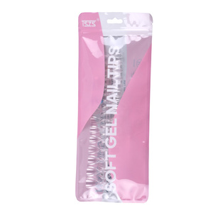 TSZS japonais clair court amande doux Gel conseils 240 pièces/sac acrylique couverture complète amande ongles artificiels coréen faux ongles en gros - Product Image 5