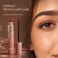 Flower Secret Private Label 10ml Sérum pour cils brun foncé waterproof anti-agglutination - Usine de maquillage professionnelle