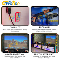 Machine de tir à monnayeur pour centre commercial, simulateur d'arcade, machine de jeu vidéo avec projecteur