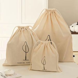 Customized Size Recycled Cotton Canvas Muslin Drawstring <b>Bags</b>-Gift Jewelry Pouch & Cotton Dust <b>Bag</b> with Logo - Product Image 1