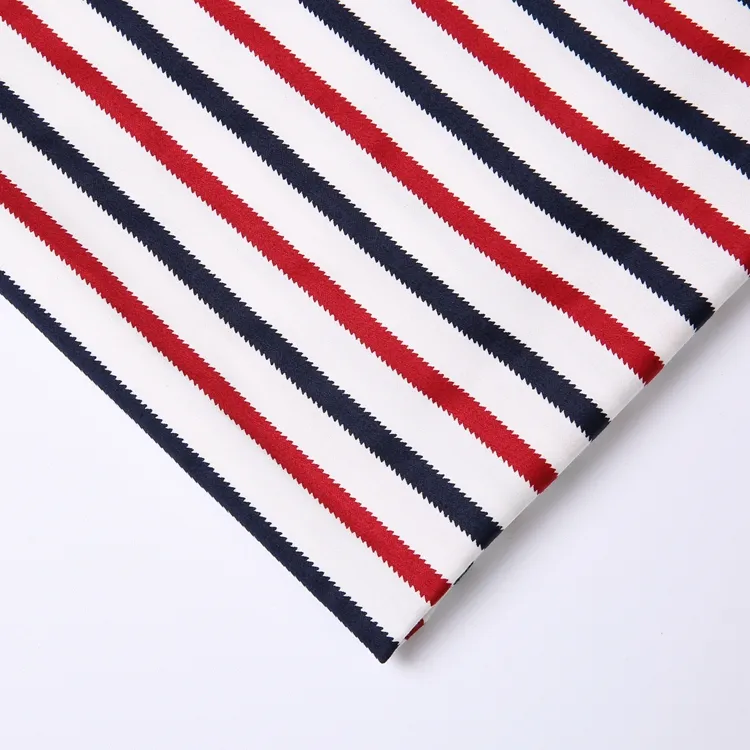 Tela de algodón Spandex mezclado con diseño personalizado, tejido de satén informal de alta elasticidad, estampado a la moda, el más vendido