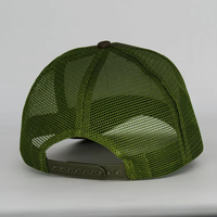 Topi Trucker 5 Panel Warna Hijau Vintage |   100% Katun Unisex Bernapas, Cocok untuk Logo Kustom, Olahraga Lari, Penggunaan Luar Ruangan