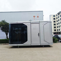 Maison conteneur modulaire pliable et extensible, respirante, 20/30/40 pieds, villa en kit prête à l'emploi, maison mobile en acier, mini-maison, dortoir